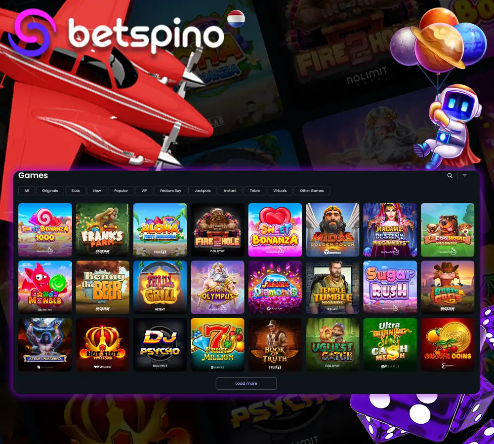 Betspino casinospellen